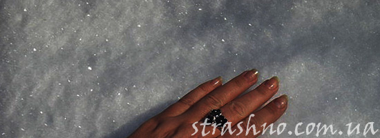 Рука из-под снега