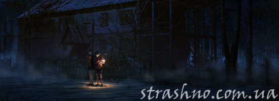 Девочки у заброшенного страшного дома Девочки у заброшенного страшного дома