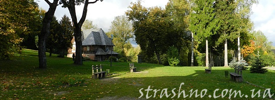 Существо на крыше старого дома