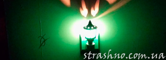 Свидание с дедушкой в зеленов свечении