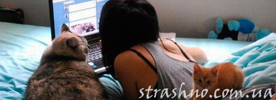 Девушка пишет историю в сообщество