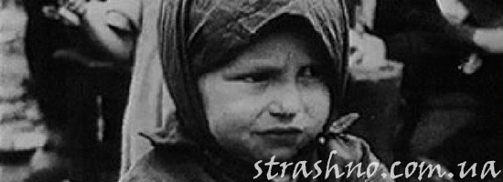 Девочка во время войны с фашистами