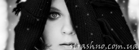мистика девушка зимой