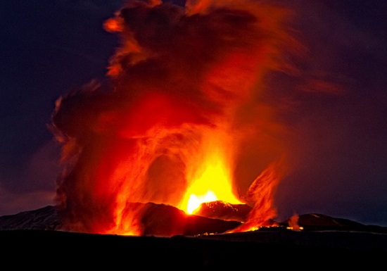 исландский вулкан