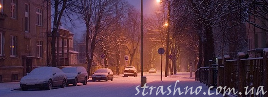 мистика темный зимний двор