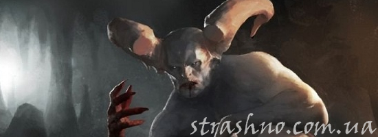 мистика демон в пещере