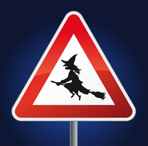 знак  Осторожно ведьмы!