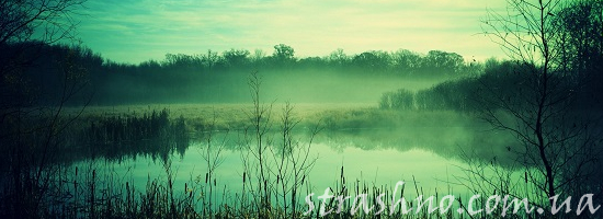 мистика озеро в тумане