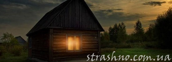 ветящееся окошко домика