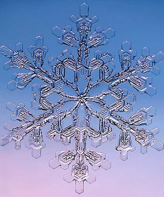 удивительная снежинка