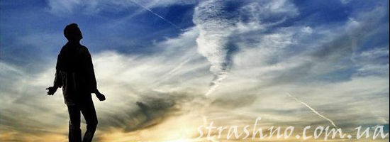 силуэт на фоне неба