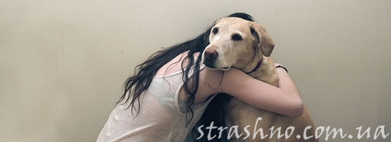 девушка с лабрадором