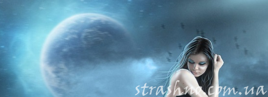 девушка и луна