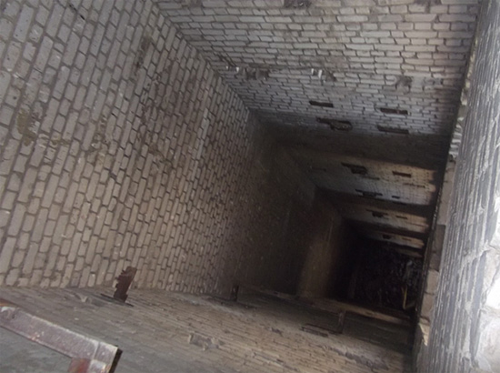 Лифтовая шахта в недостроенном доме