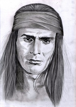 рисунок индееца Гойко Митич