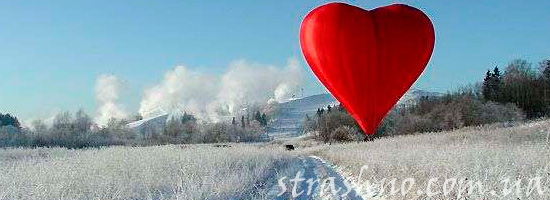 Романтичный полет на воздушном шаре в форме сердца