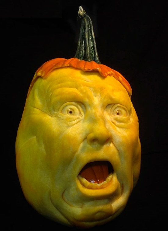 лицо из тыквы