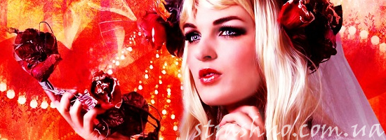 девушка в венке из роз