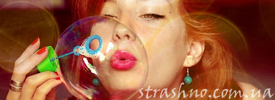 мыльные пузыри девушка