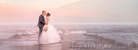 свадебный поцелуй