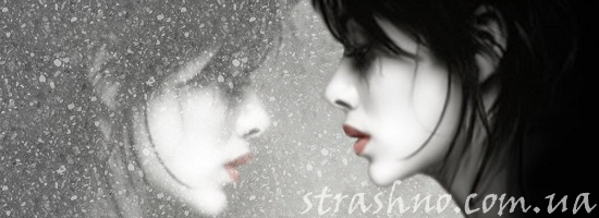 девушка снег за окном