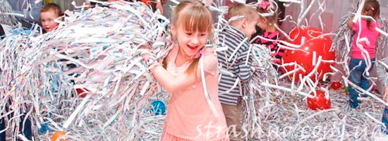 бумажное шоу для детей