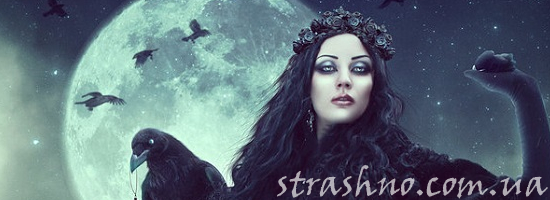 ведьма ворона луна