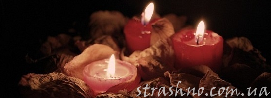 красные свечи