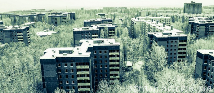 город-призрак после аварии