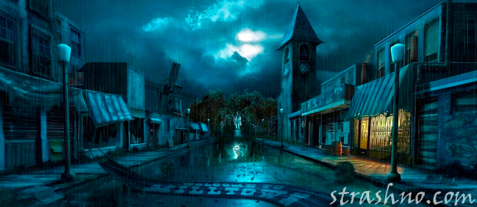 мистический ночной город