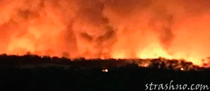 Лик Дьявола в пожаре