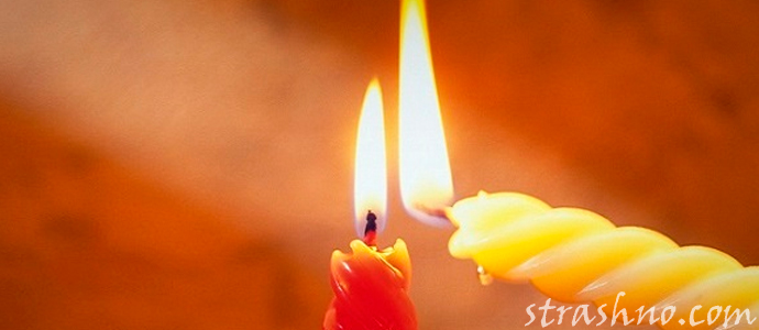 порча с помощью свечей