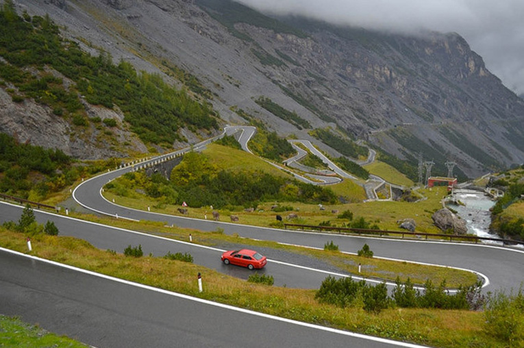 опасная дорога в Италии