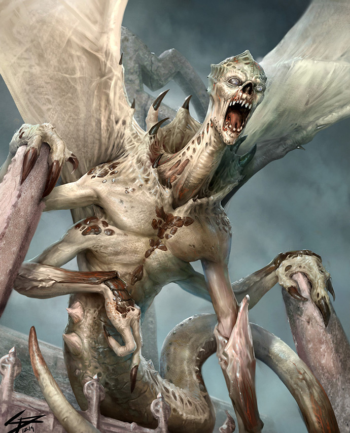 Выдуманный жуткий антропоморф №18