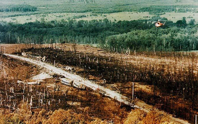 место взрыва на газопроводе