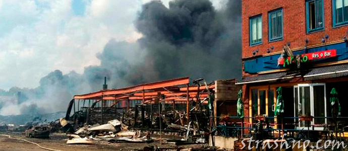 город Лак-Мегантик после страшного пожара