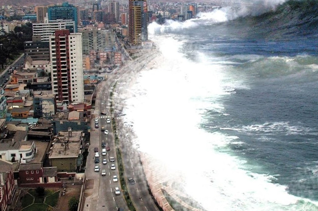 водяной вал цунами