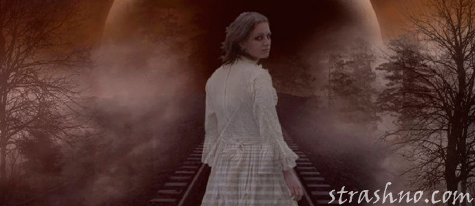 призрак женщины в белом