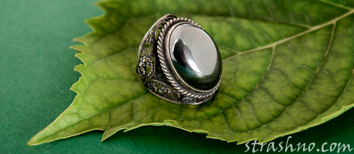 кольцо с гематитом