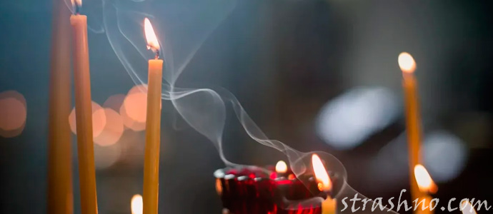свечи в церкви