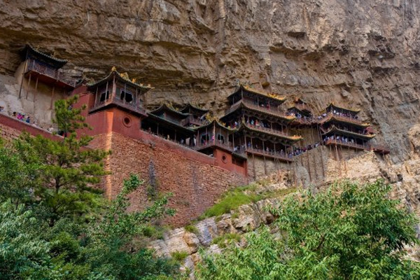 висячий храм в Китае