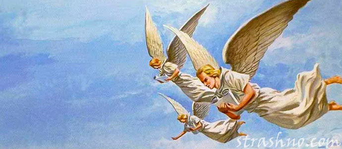ангелы летят по душу умершего человека