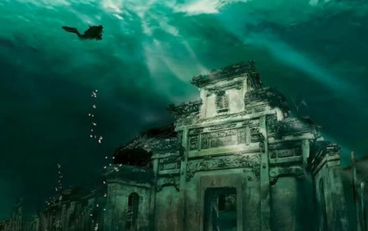 затонувший город погибшей цивилизации