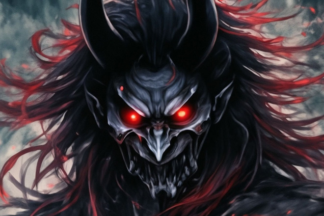 Огромные чудовища с рогами