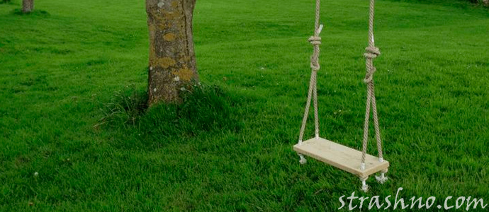 деревянные качели